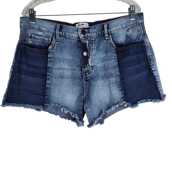 WILLIAM RAST BUTTON FLY HIGH RISE SHORTS - Picture 1 of 8
